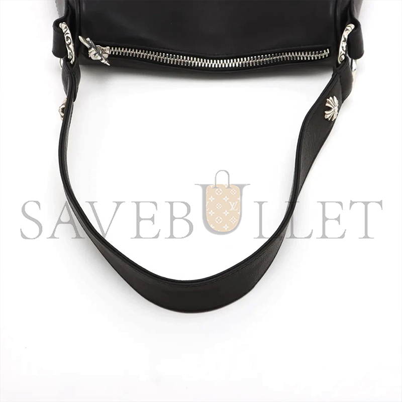 ch*0me he**ts chicken nU*gets shoulder bag leather black × silver large dagger a3938163 (23*15*5.5cm)